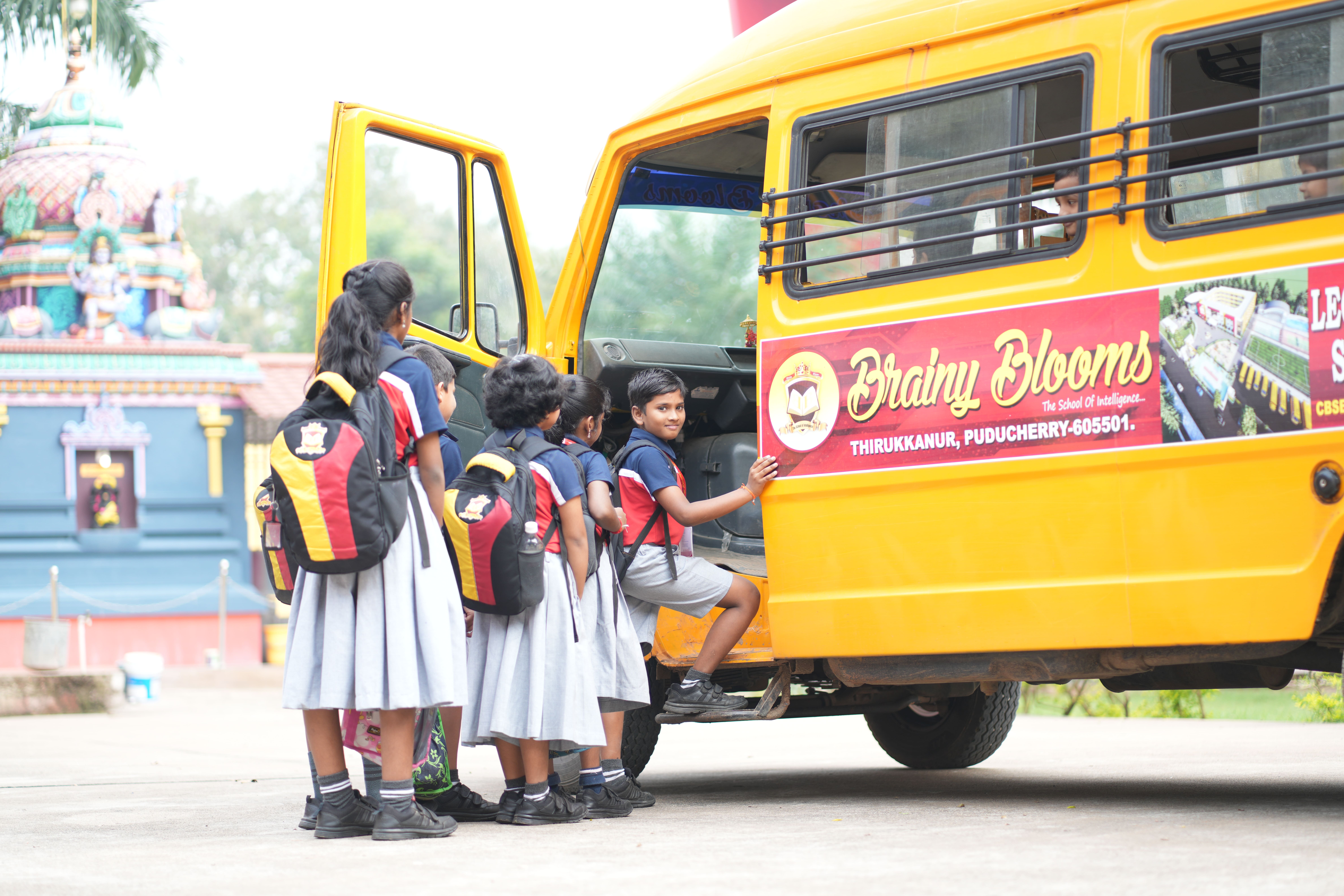 bus transport of brainy blooms